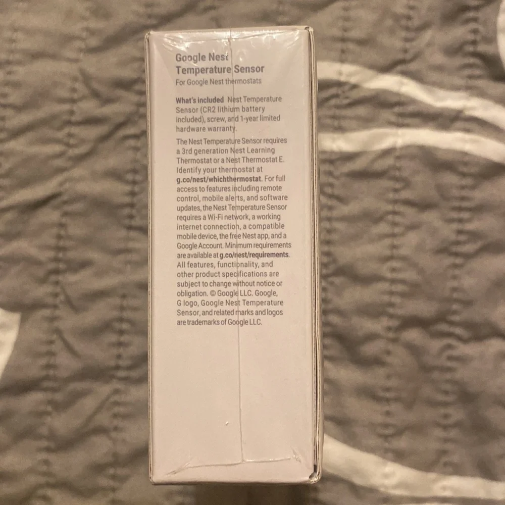 google Nest Temperature Sensor in White